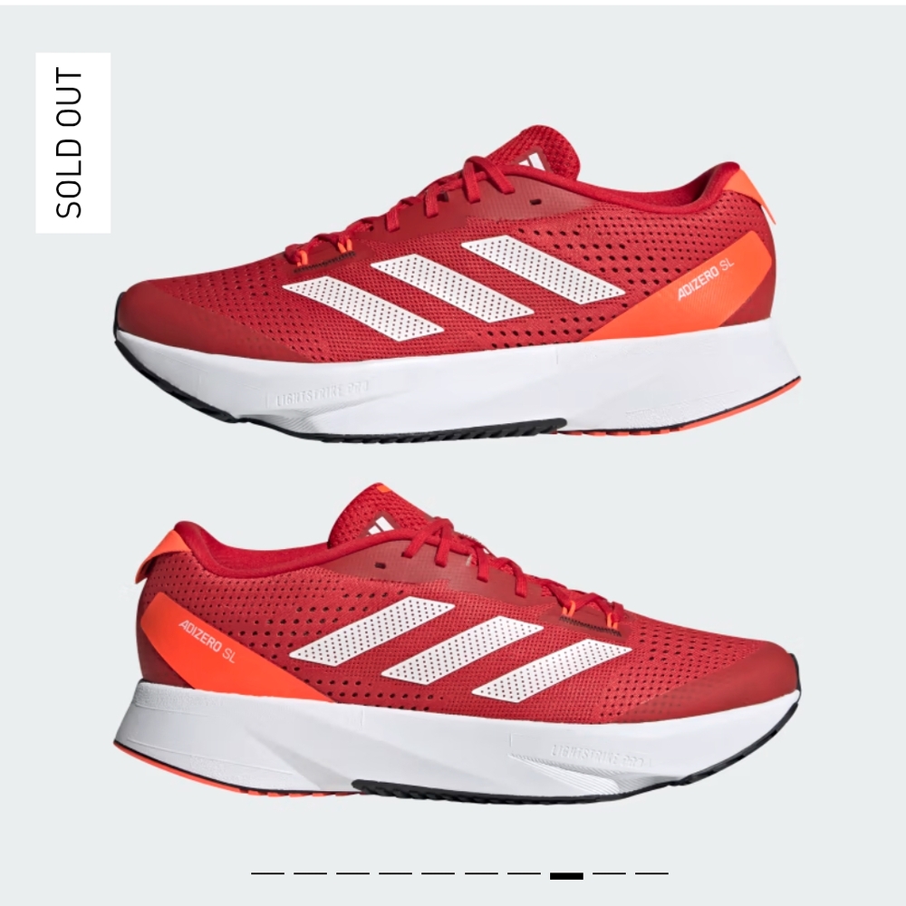 Adidas Red Running Shoes